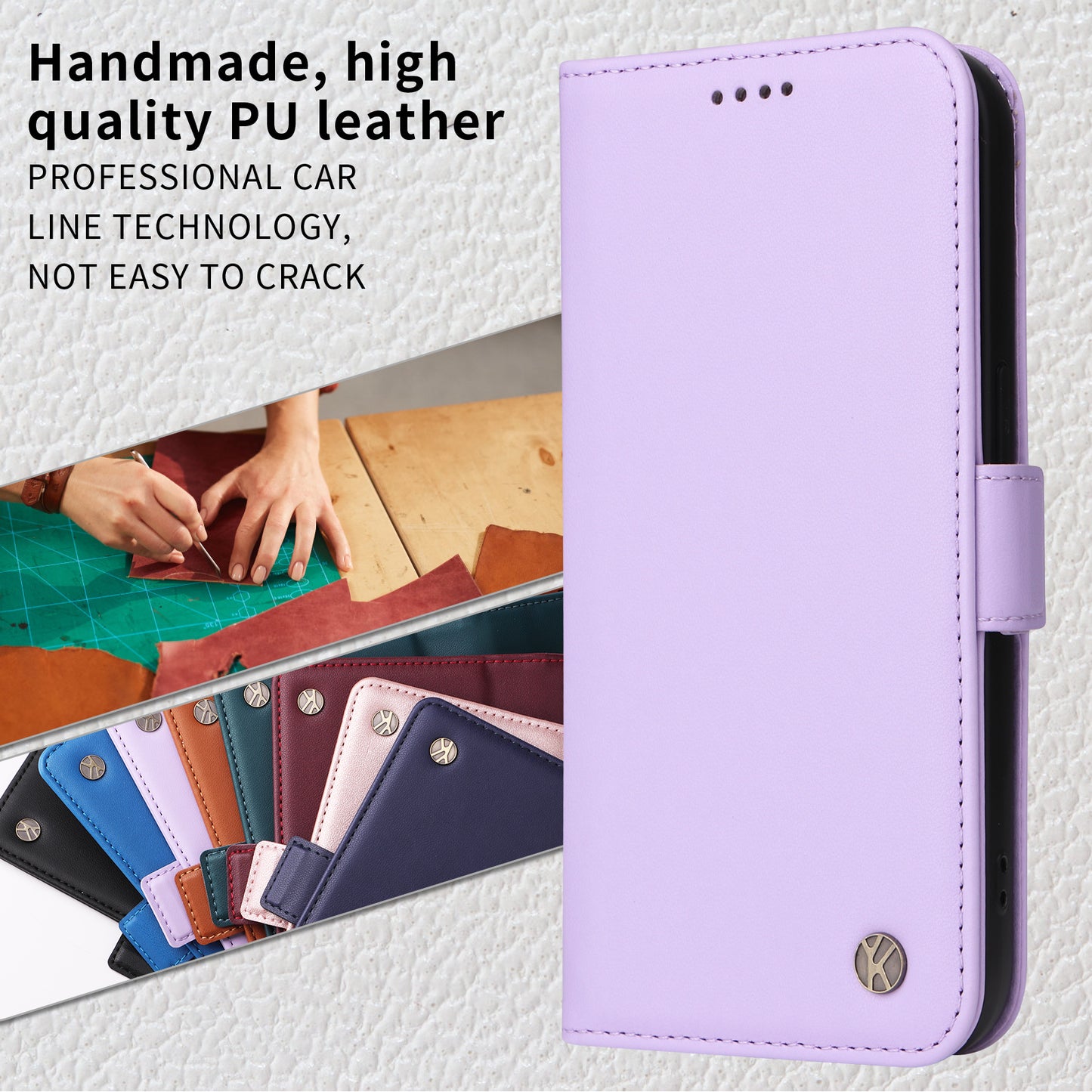 For Oppo Reno14 Pro 5G (China) / Oppo Reno14 Pro 5G (Global) Wallet Phone Case YIKATU YK-003 Leather Stand Cover -  Light Purple