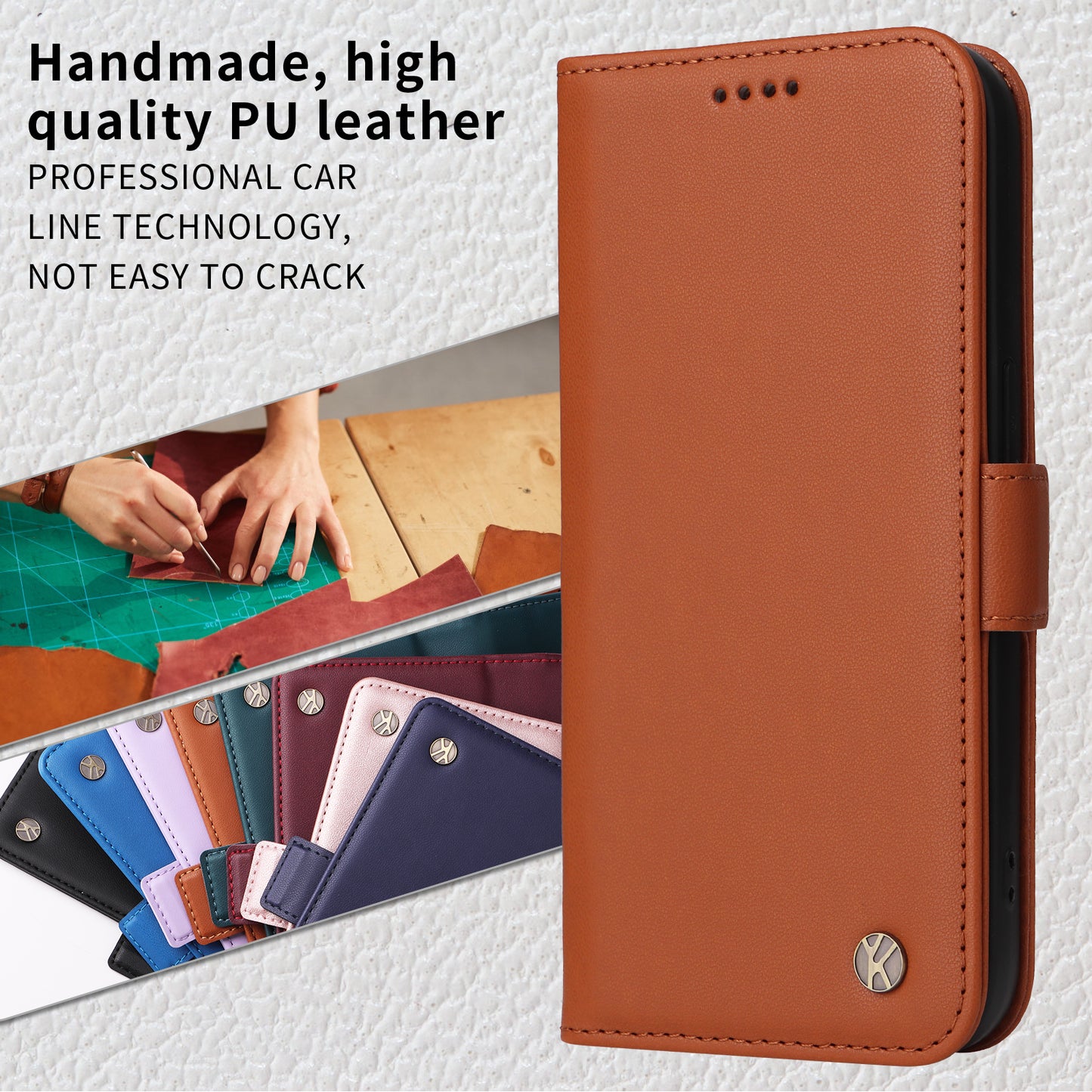 For Oppo Reno14 Pro 5G (China) / Oppo Reno14 Pro 5G (Global) Wallet Phone Case YIKATU YK-003 Leather Stand Cover - Brown