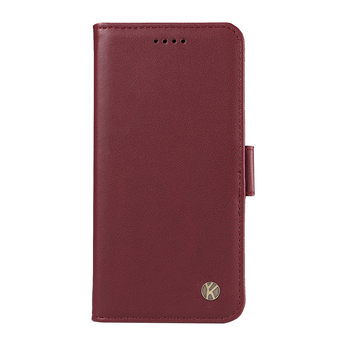 For Oppo Reno14 Pro 5G (China) / Oppo Reno14 Pro 5G (Global) Wallet Phone Case YIKATU YK-003 Leather Stand Cover - Wine Red