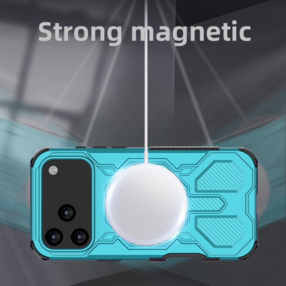 BIBERCAS J-16 Series For iPhone 17 Pro Max Case Compatible with MagSafe Anti Drop TPU + PC Phone Cover - Baby Blue