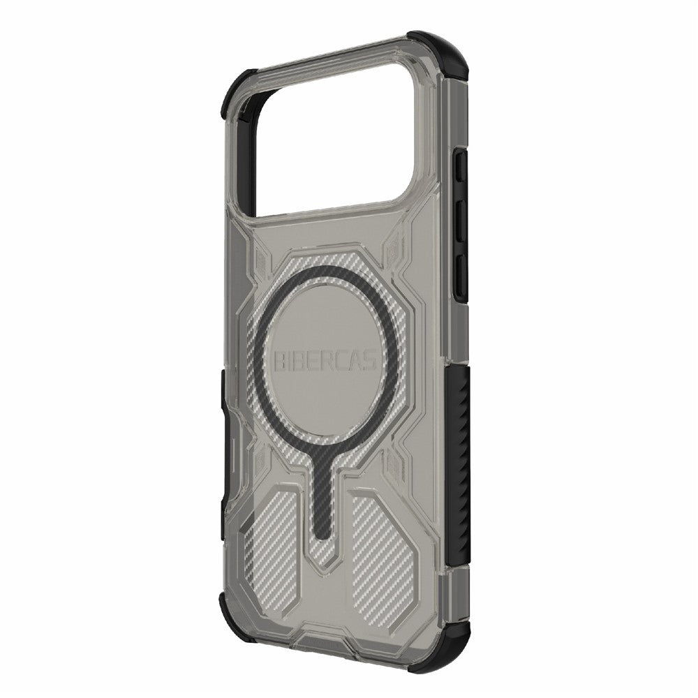 BIBERCAS J-16 Transparent Series For iPhone 17 Pro Max Case Compatible with MagSafe TPU + PC Phone Cover - Black