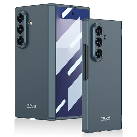 GKK For Samsung Galaxy Z Fold7 5G Case Magnetic Hinge Protection PC Tempered Glass Slim Phone Cover - Green