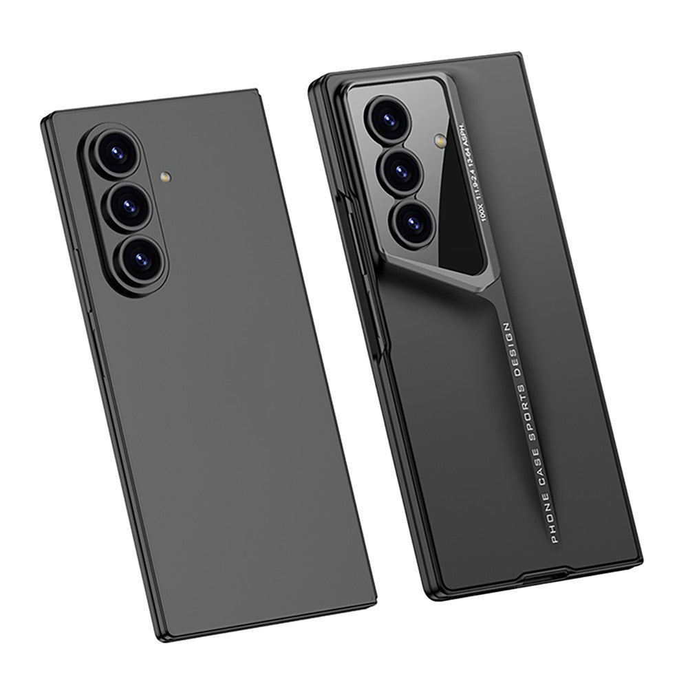 GKK For Samsung Galaxy Z Fold7 5G Case PC + Tempered Glass Ultra Slim Phone Cover - Titanium Grey