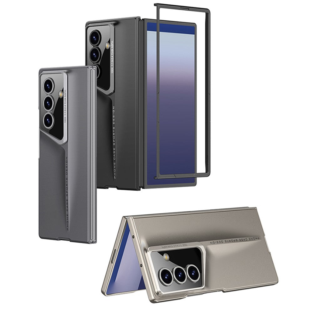 GKK For Samsung Galaxy Z Fold7 5G Case Shockproof Hard PC Ultra Slim Phone Cover - Titanium Grey