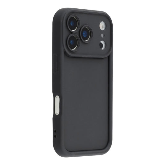 For iPhone 17 Pro Max Case Grooved Design TPU Anti Slip Phone Cover - Black