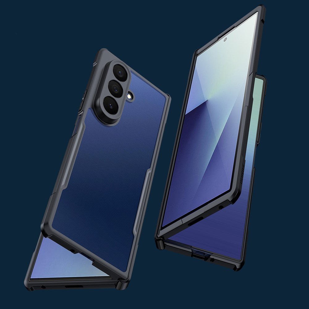 XUNDD For Samsung Galaxy Z Fold7 5G Case TPU + Acrylic Phone Cover with Front Screen Protector