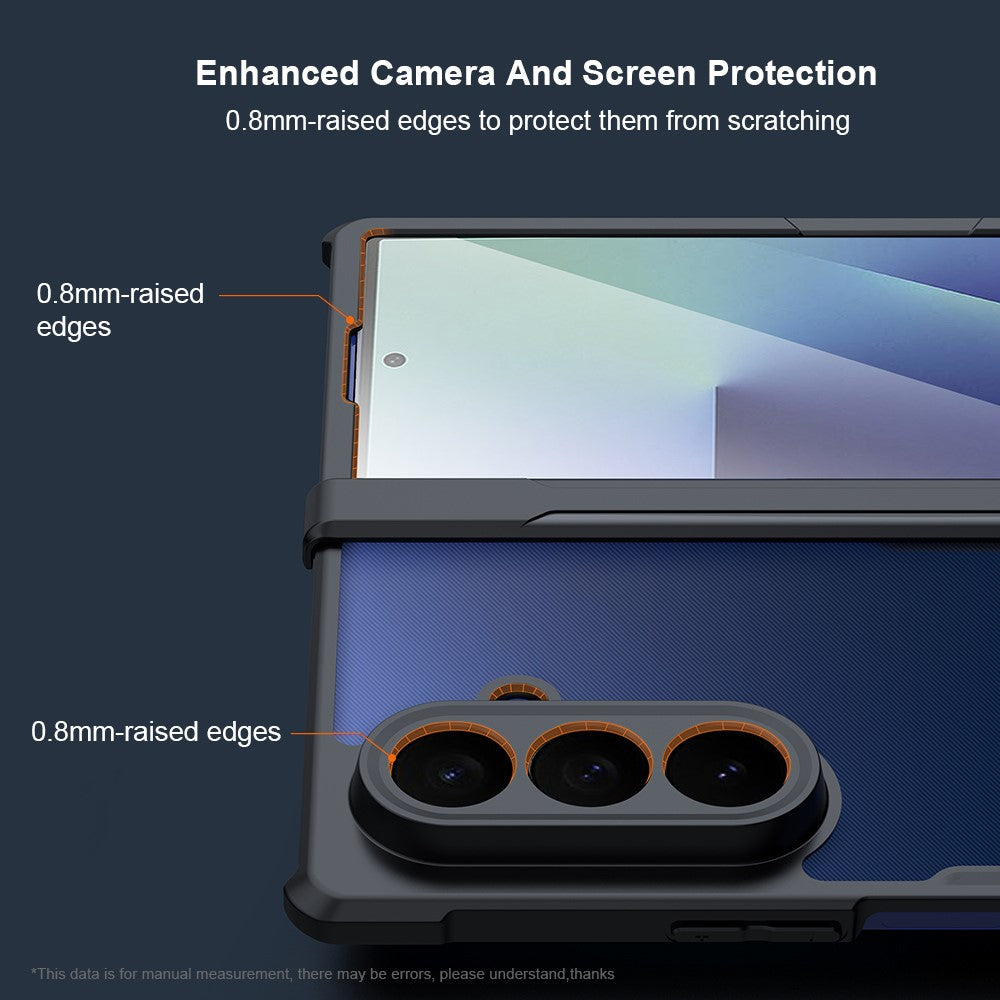 XUNDD For Samsung Galaxy Z Fold7 5G Case TPU + Acrylic Phone Cover with Front Screen Protector