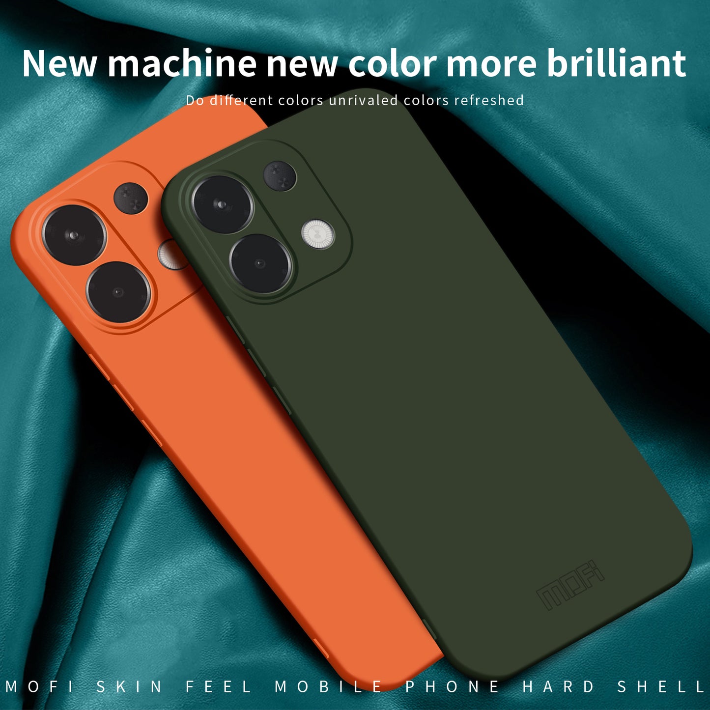 For Oppo K12s 5G Phone Case MOFI JK Qin Series Skin-Touch Matte Anti-fingerprint Back Cover - Orange