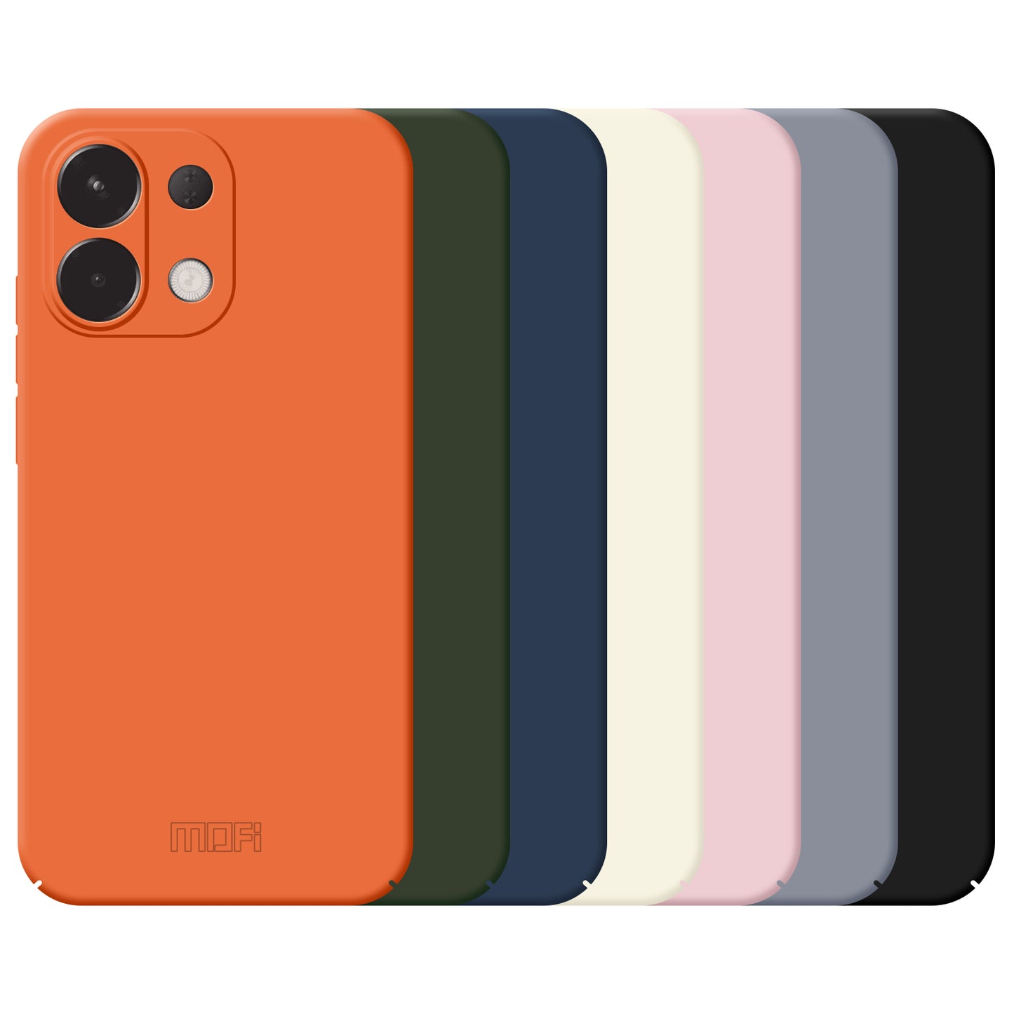 For Oppo K12s 5G Phone Case MOFI JK Qin Series Skin-Touch Matte Anti-fingerprint Back Cover - Orange