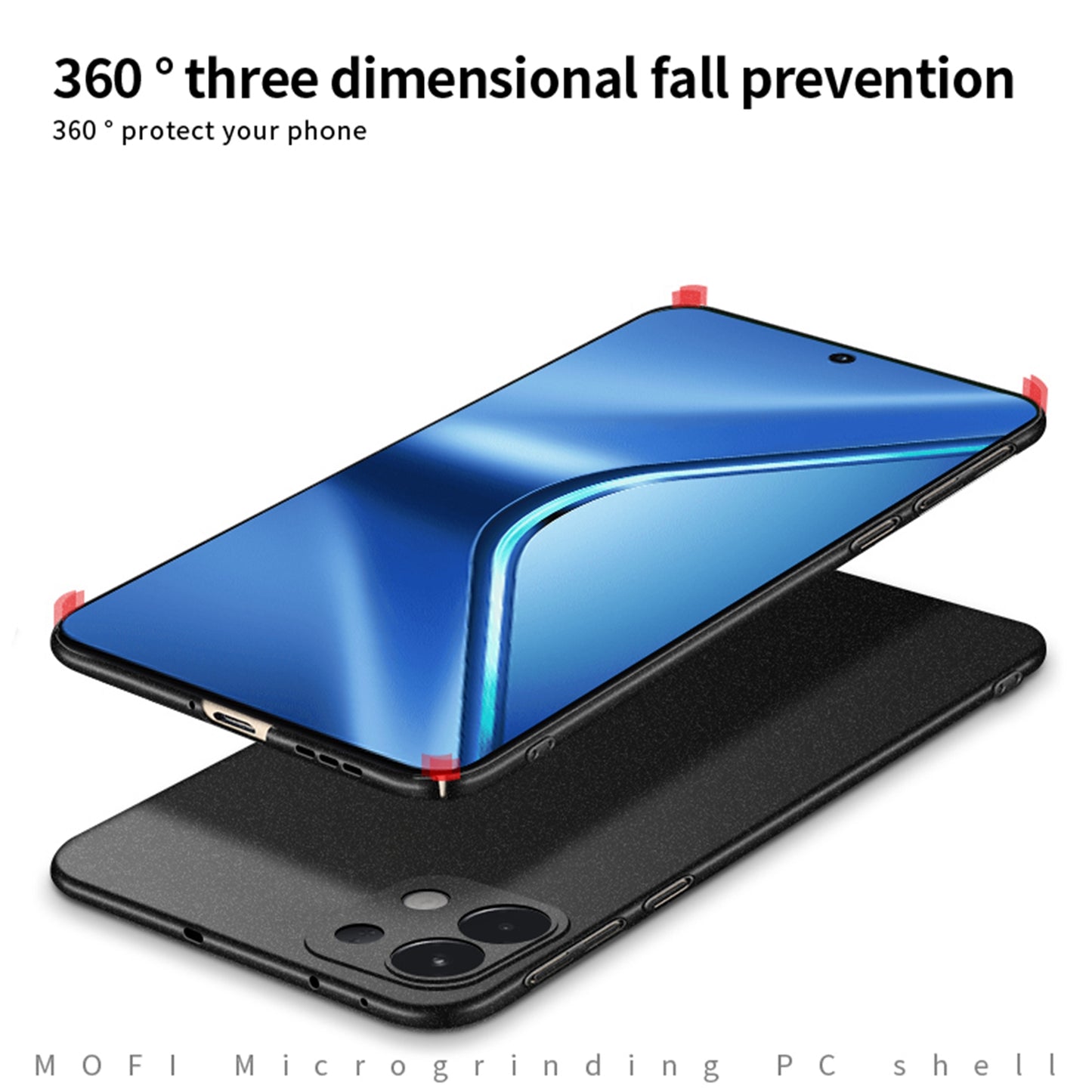 For Oppo K12s 5G PC Case MOFI Shield Matte Series Slim Fit Phone Cover - Blue
