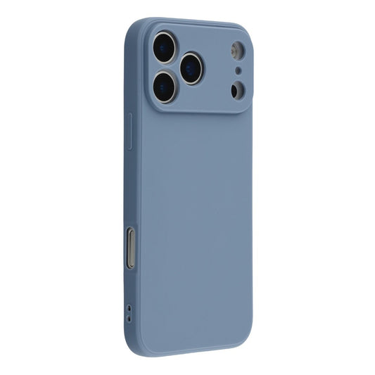 For iPhone 17 Pro Max Case Precise Cutouts Straight Edge TPU Shockproof Phone Cover - Lavender Grey
