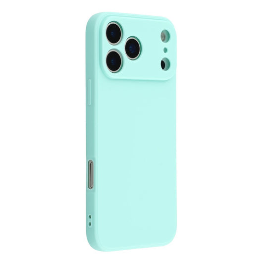 For iPhone 17 Pro Max Case Precise Cutouts Straight Edge TPU Shockproof Phone Cover - Baby Blue
