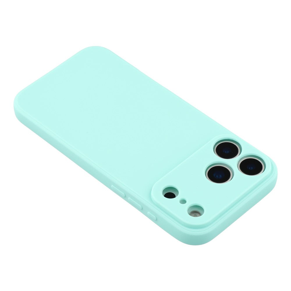 For iPhone 17 Pro Max Case Precise Cutouts Straight Edge TPU Shockproof Phone Cover - Baby Blue