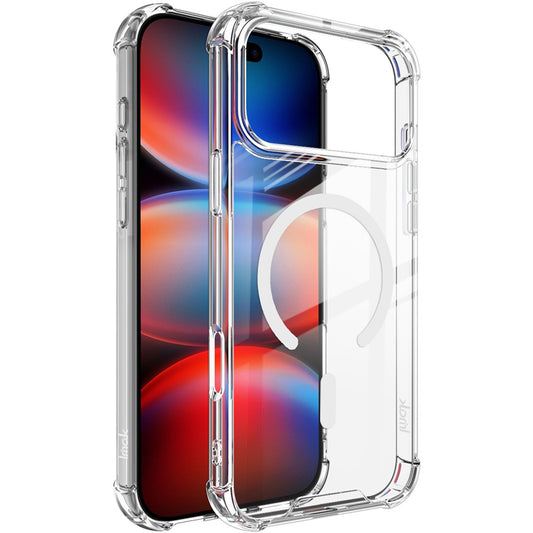 IMAK For iPhone 17 Pro Max Case Compatible with MagSafe Shockproof PC TPU Clear Phone Cover