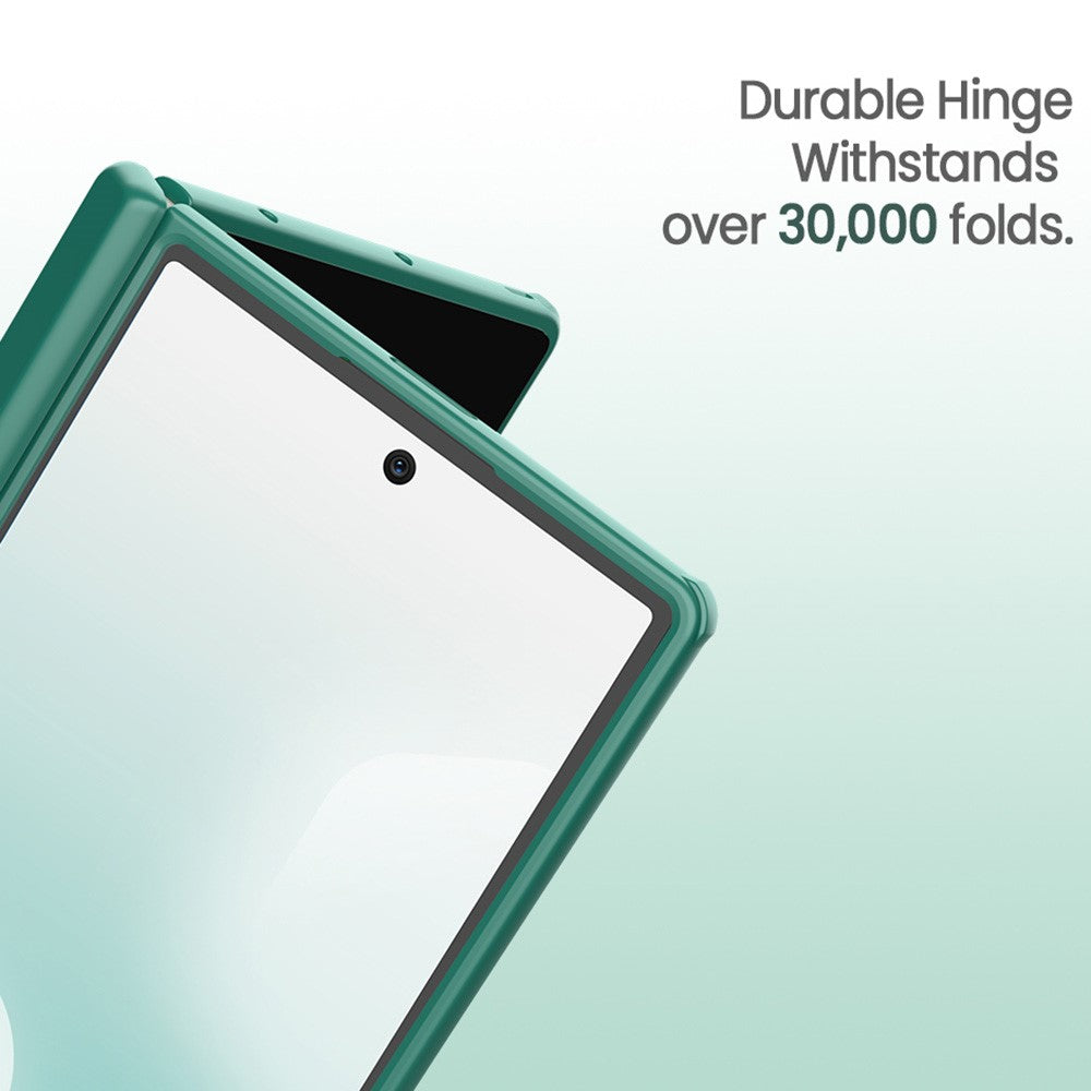 NILLKIN Iceblade CamProp For Samsung Galaxy Z Fold7 5G Case Compatible with MagSafe Lens Frame Kickstand PC + TPU Phone Cover - Green