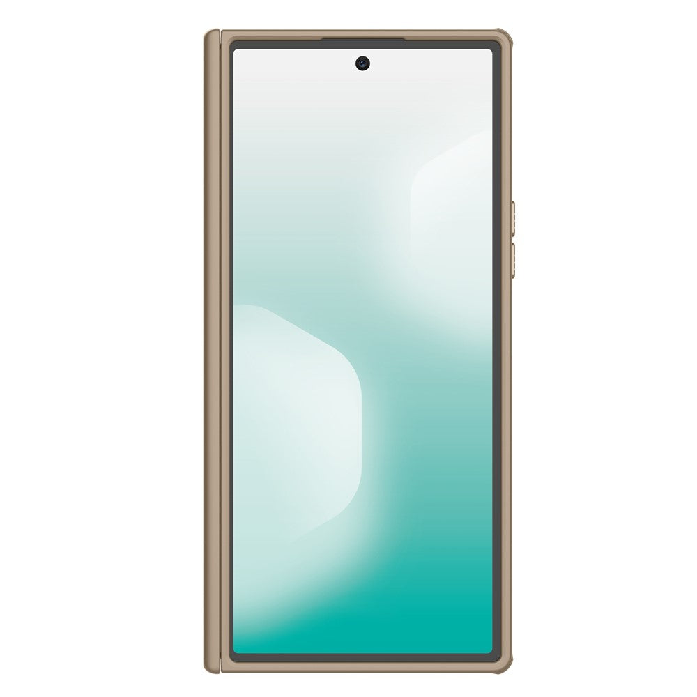 NILLKIN Iceblade CamProp For Samsung Galaxy Z Fold7 5G Case Compatible with MagSafe Lens Frame Kickstand PC + TPU Phone Cover - Gold