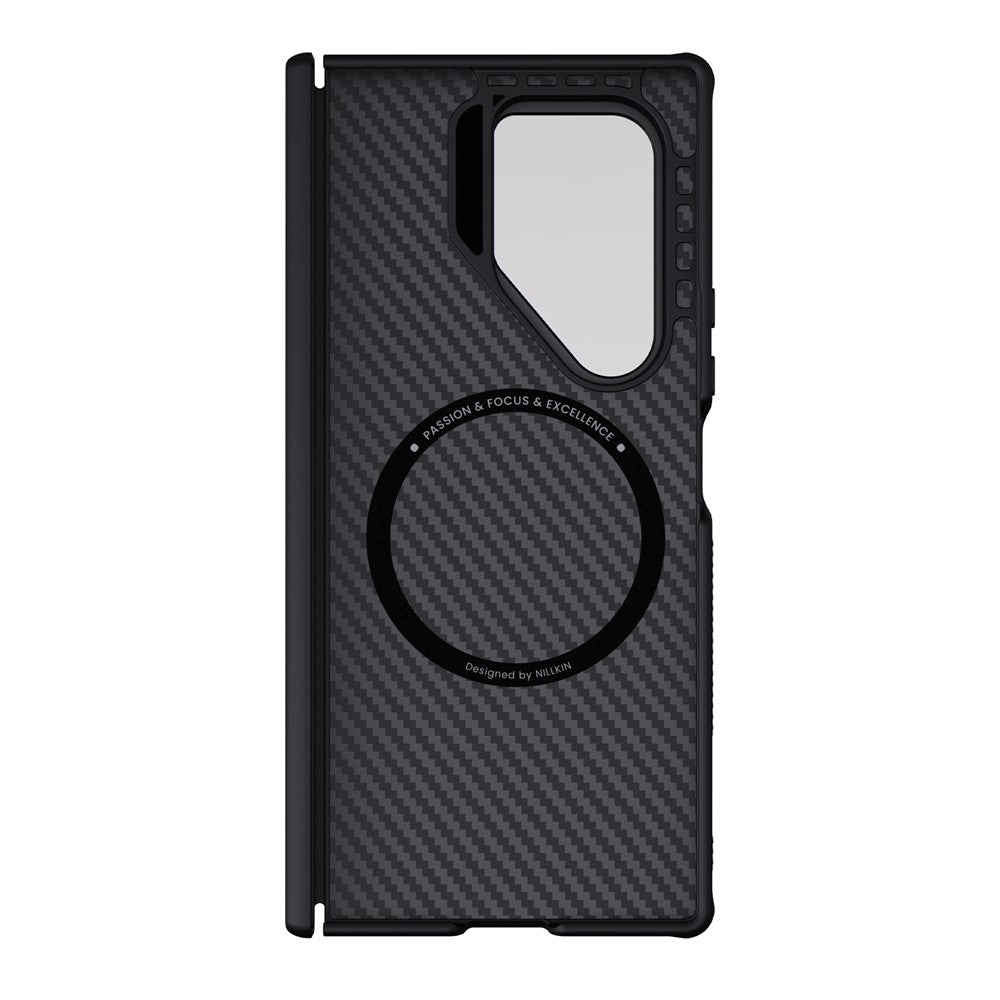 NILLKIN For Samsung Galaxy Z Fold7 5G Case Compatible with MagSafe TPU + Aramid Fiber Lens Cover Kickstand Phone Cover
