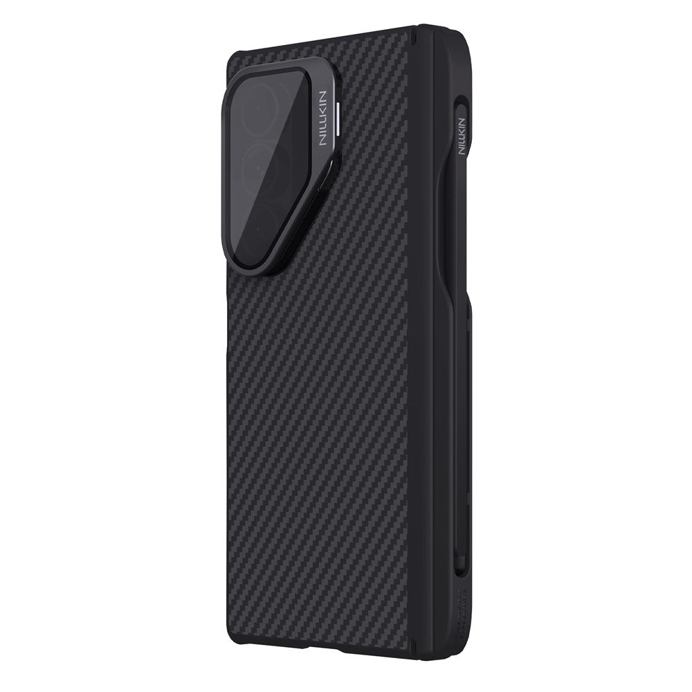 NILLKIN CarboProp For Samsung Galaxy Z Fold7 5G Magnetic Case Clear Black Lens Lid Aramid Fiber Phone Cover with Stylus Pen