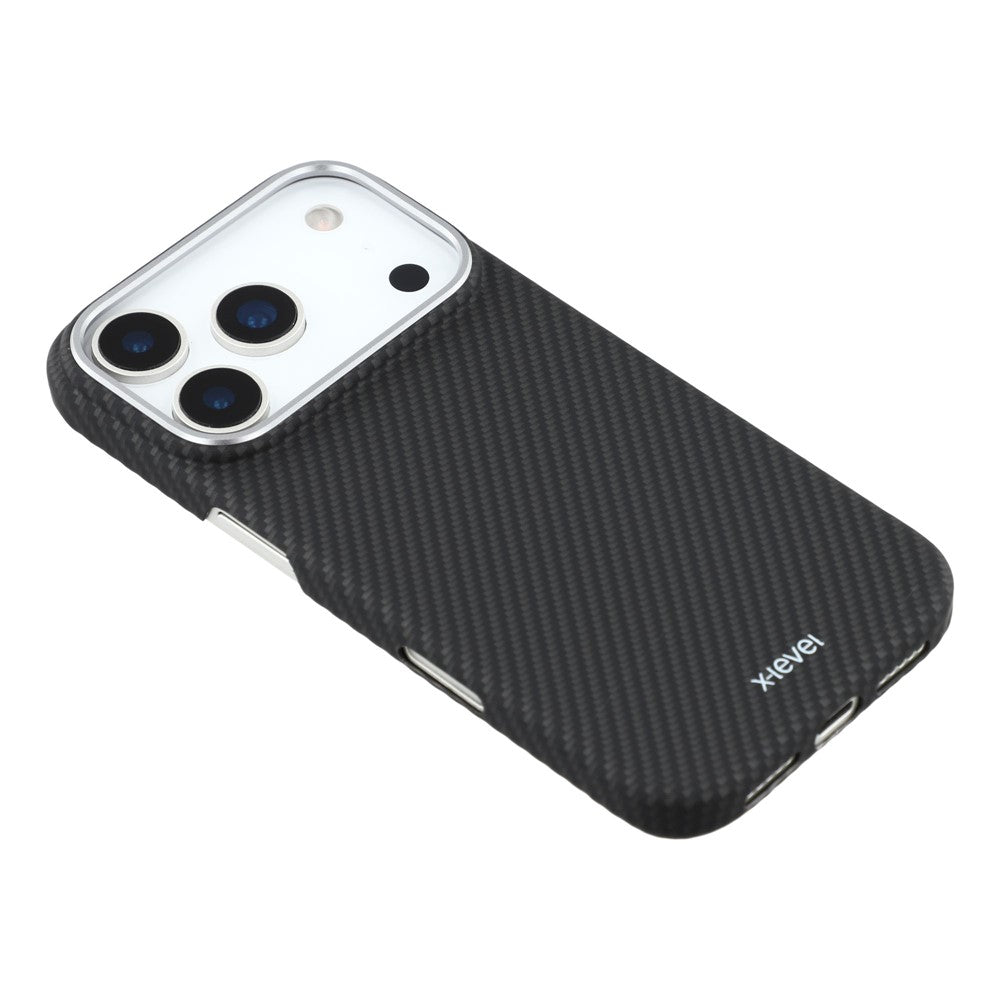 X-LEVEL For iPhone 17 Pro Max Case Carbon Fiber Texture Hard PC Phone Cover Anti Shock
