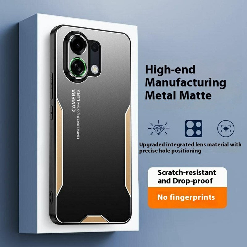 For Oppo K13 Turbo Pro 5G Phone Case Aluminium Alloy TPU PC Back Cover - Silver