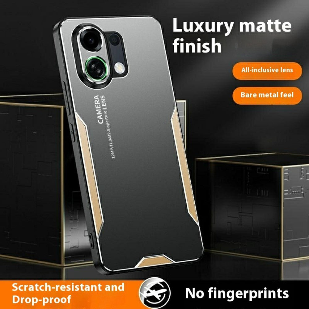For Oppo K13 Turbo Pro 5G Phone Case Aluminium Alloy TPU PC Back Cover - Silver