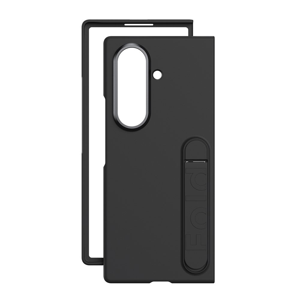 For Samsung Galaxy Z Fold7 5G Case Kickstand Hard PC Phone Cover (without Screen Protector) - Black