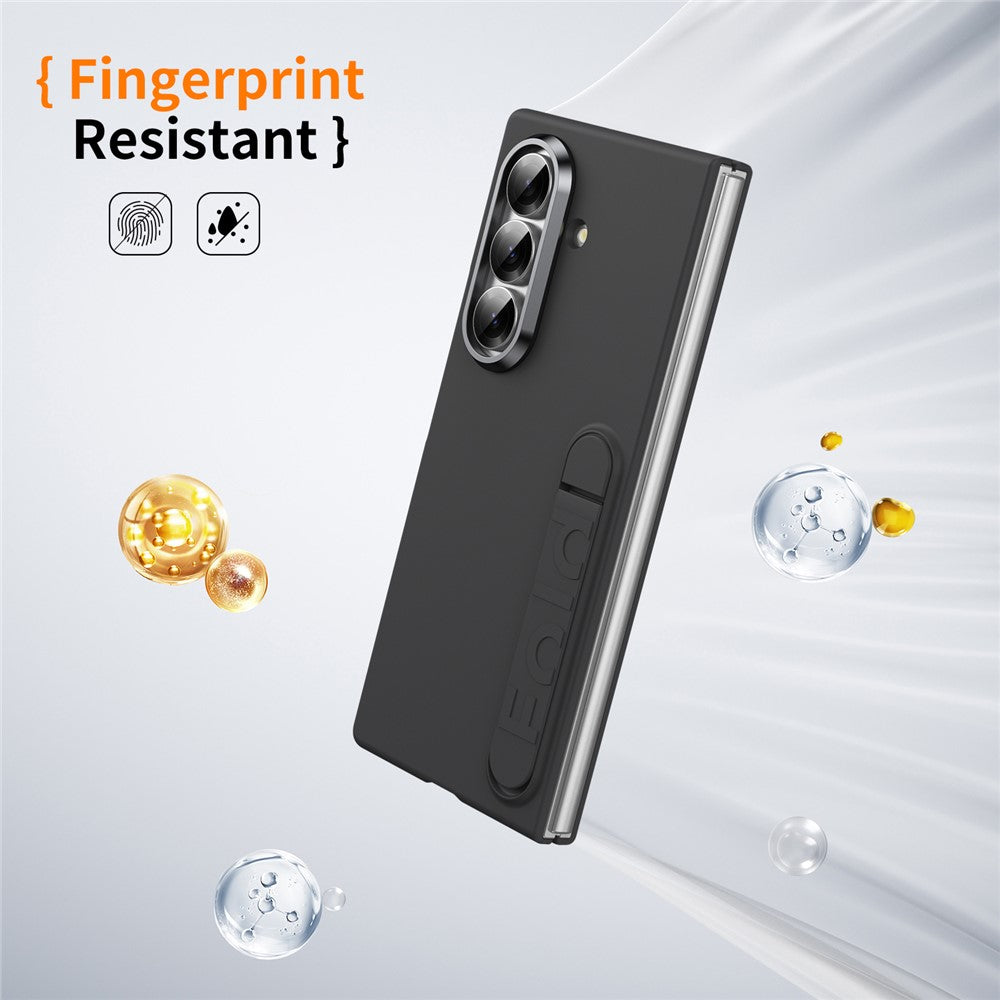 For Samsung Galaxy Z Fold7 5G Case Kickstand Hard PC Phone Cover (without Screen Protector) - Black