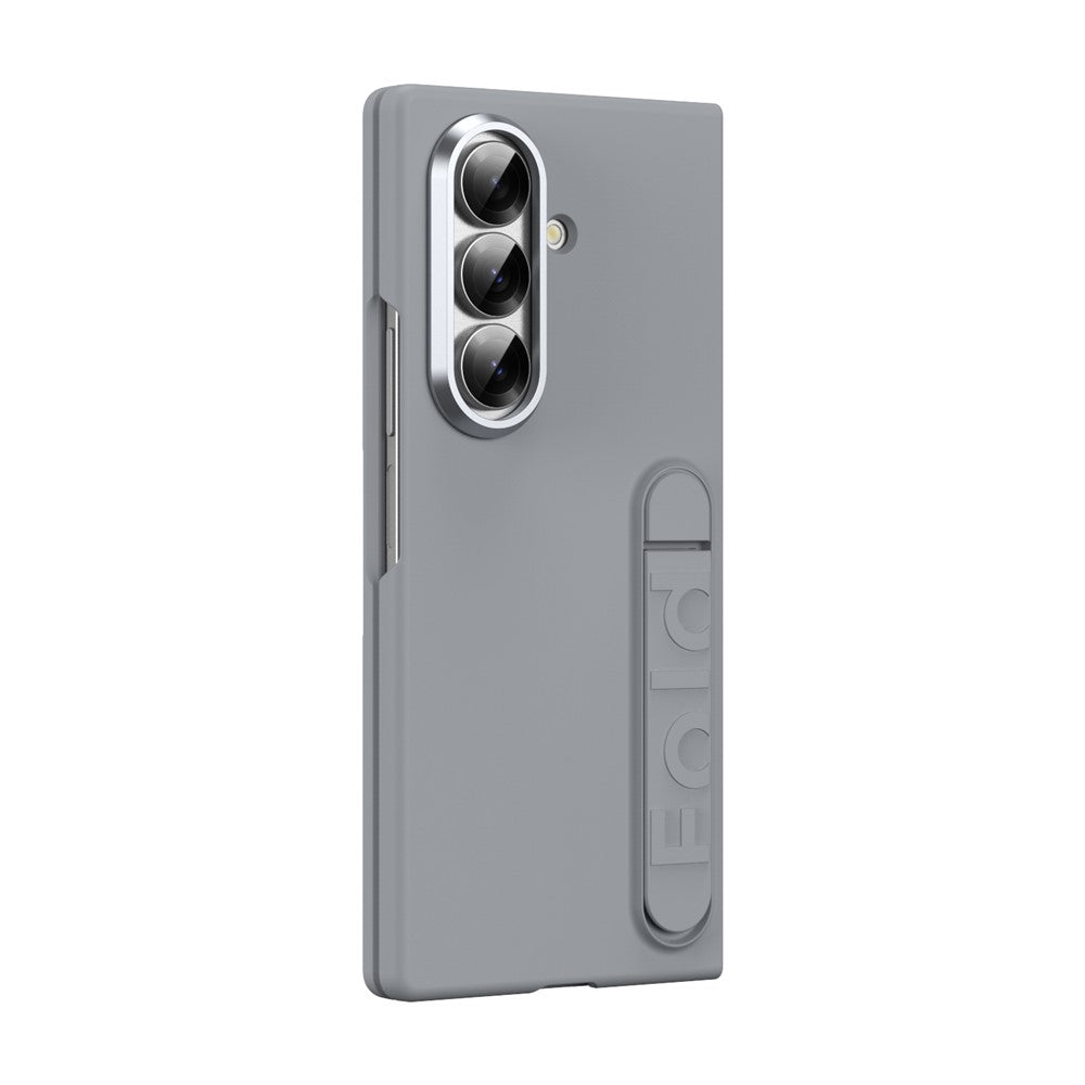 For Samsung Galaxy Z Fold7 5G Case Kickstand Hard PC Phone Cover (without Screen Protector) - Light Grey