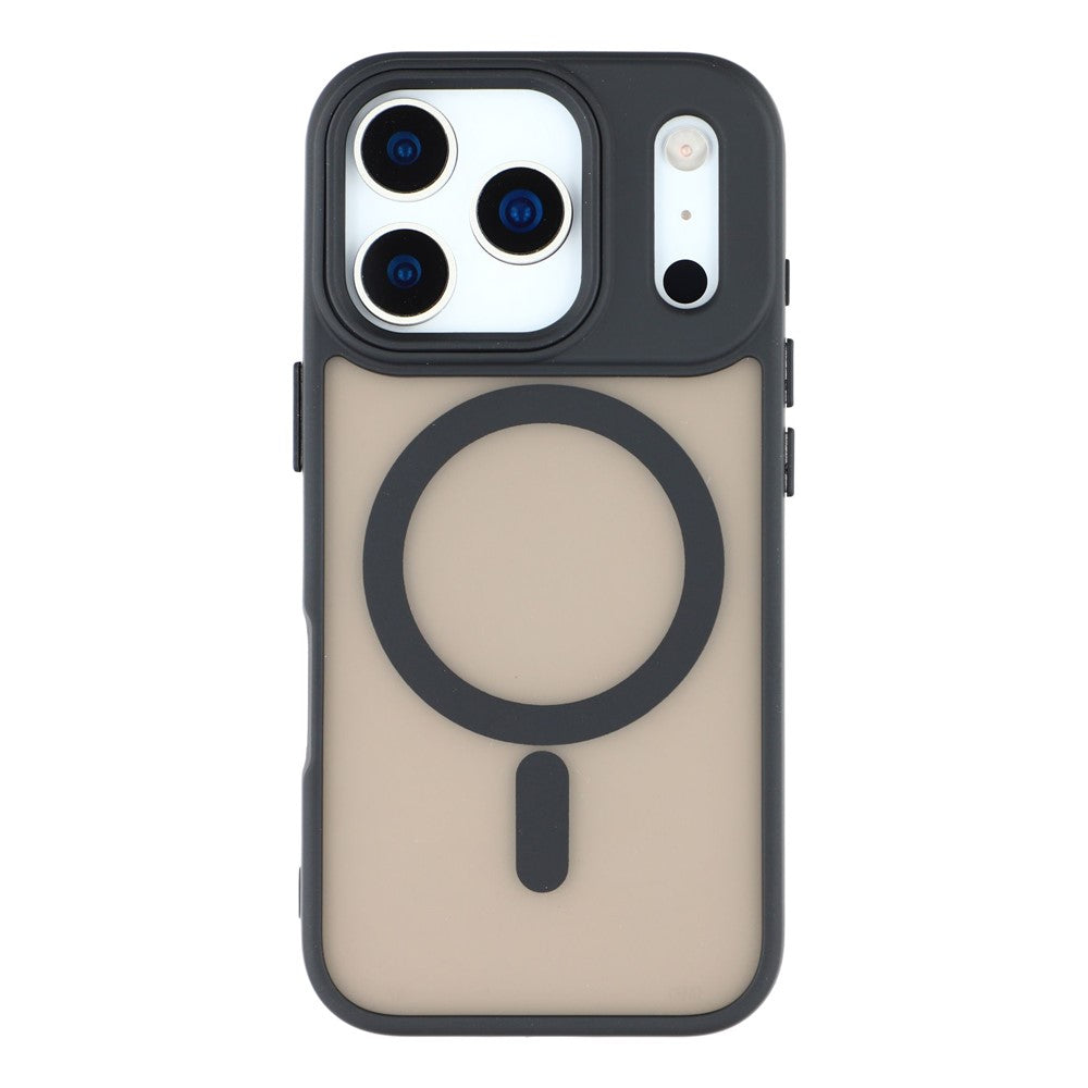 For iPhone 17 Pro Max Case Compatible with MagSafe Skin-Touch PC + TPU Phone Cover - Black