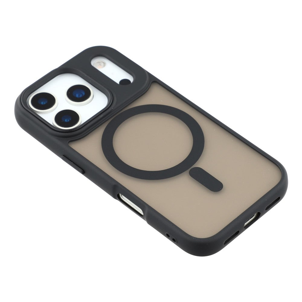 For iPhone 17 Pro Max Case Compatible with MagSafe Skin-Touch PC + TPU Phone Cover - Black