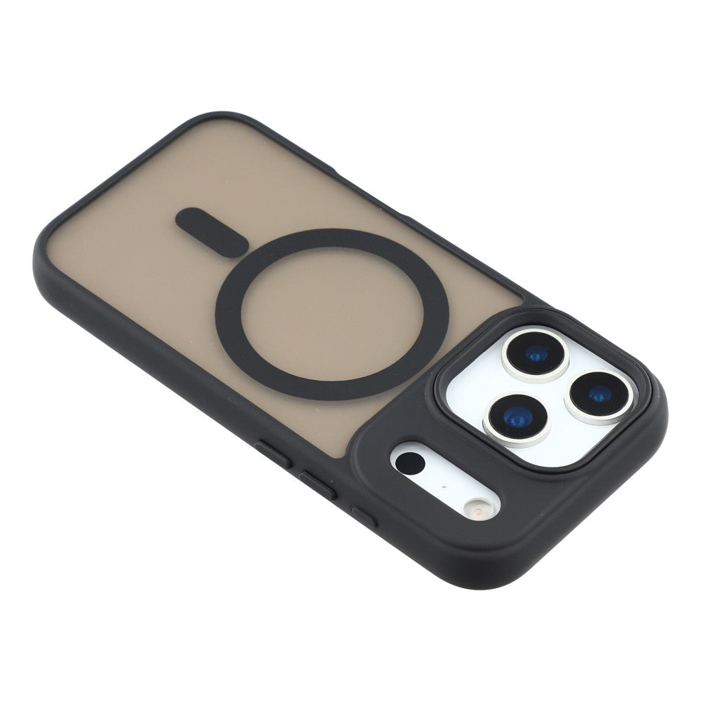 For iPhone 17 Pro Max Case Compatible with MagSafe Skin-Touch PC + TPU Phone Cover - Black