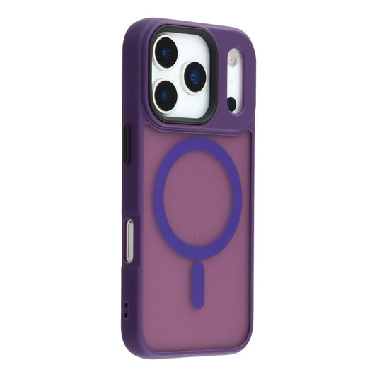 For iPhone 17 Pro Max Case Compatible with MagSafe Skin-Touch PC + TPU Phone Cover - Dark Purple