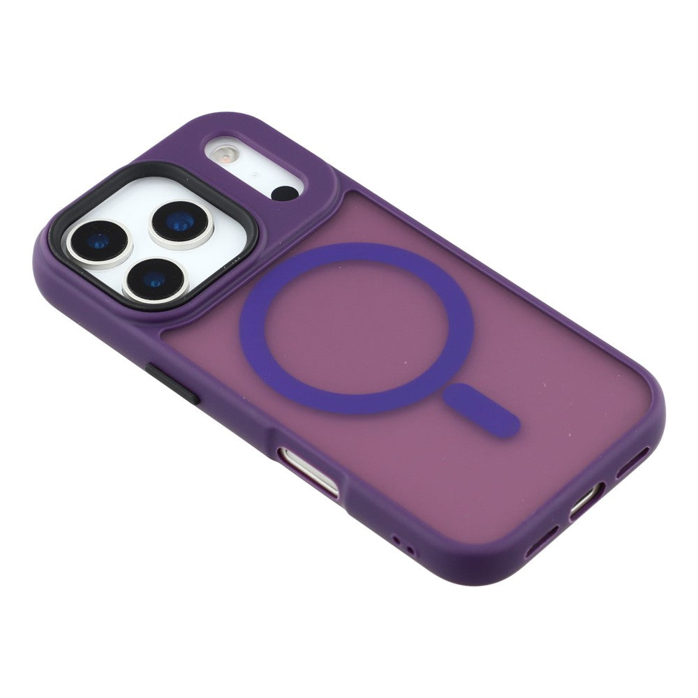 For iPhone 17 Pro Max Case Compatible with MagSafe Skin-Touch PC + TPU Phone Cover - Dark Purple