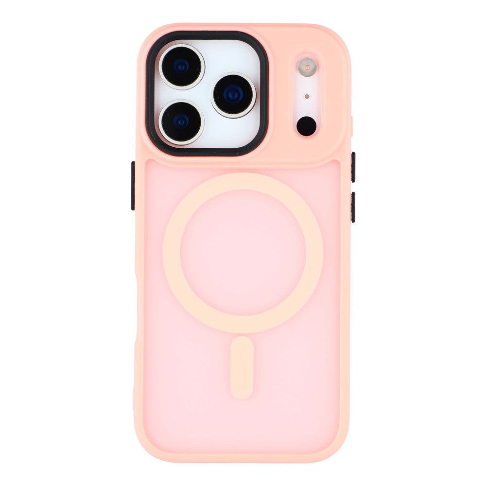 For iPhone 17 Pro Max Case Compatible with MagSafe Skin-Touch PC + TPU Phone Cover - Pink