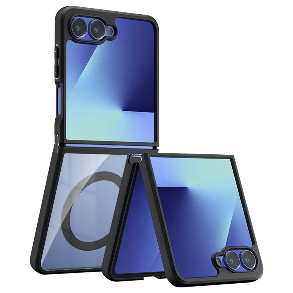 For Samsung Galaxy Z Flip7 5G Case Compatible with MagSafe Clear TPU + PC Shockproof Phone Cover