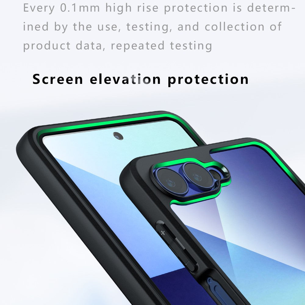 For Samsung Galaxy Z Flip7 5G Case Compatible with MagSafe Clear TPU + PC Shockproof Phone Cover