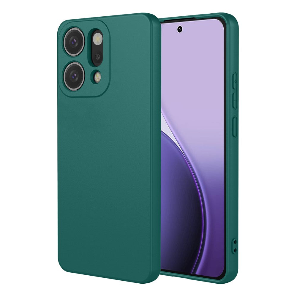 For Oppo Reno14 Pro 5G (Global) Case Soft TPU Shockproof Protective Phone Cover - Blackish Green
