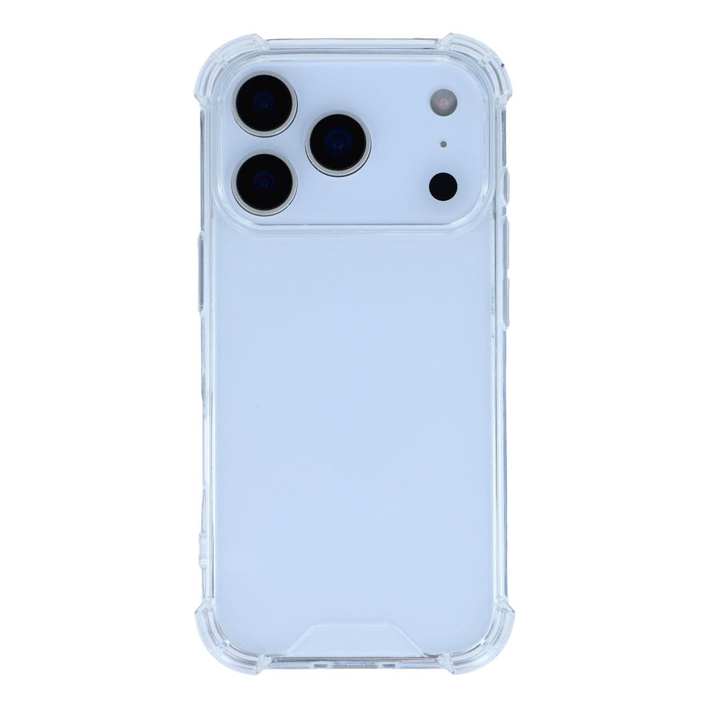 For iPhone 17 Pro Max Case Reinforced Corners TPU Frame + Acrylic Back Phone Cover