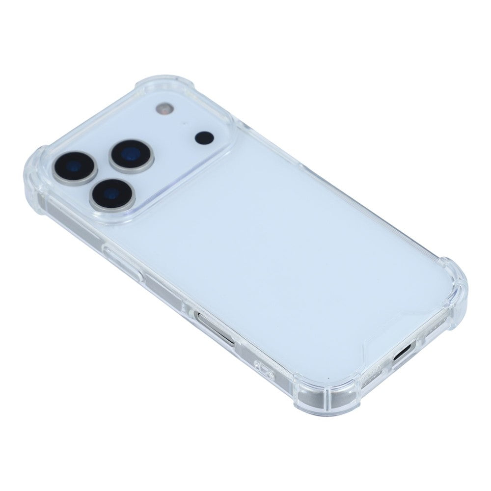 For iPhone 17 Pro Max Case Reinforced Corners TPU Frame + Acrylic Back Phone Cover
