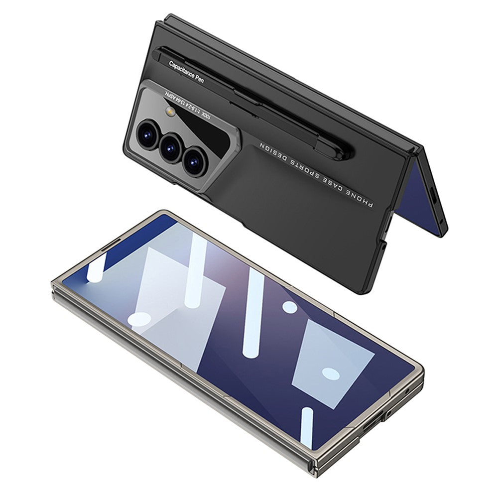 GKK For Samsung Galaxy Z Fold7 5G Case with Stylus PC + Tempered Glass Slim Phone Cover - Green