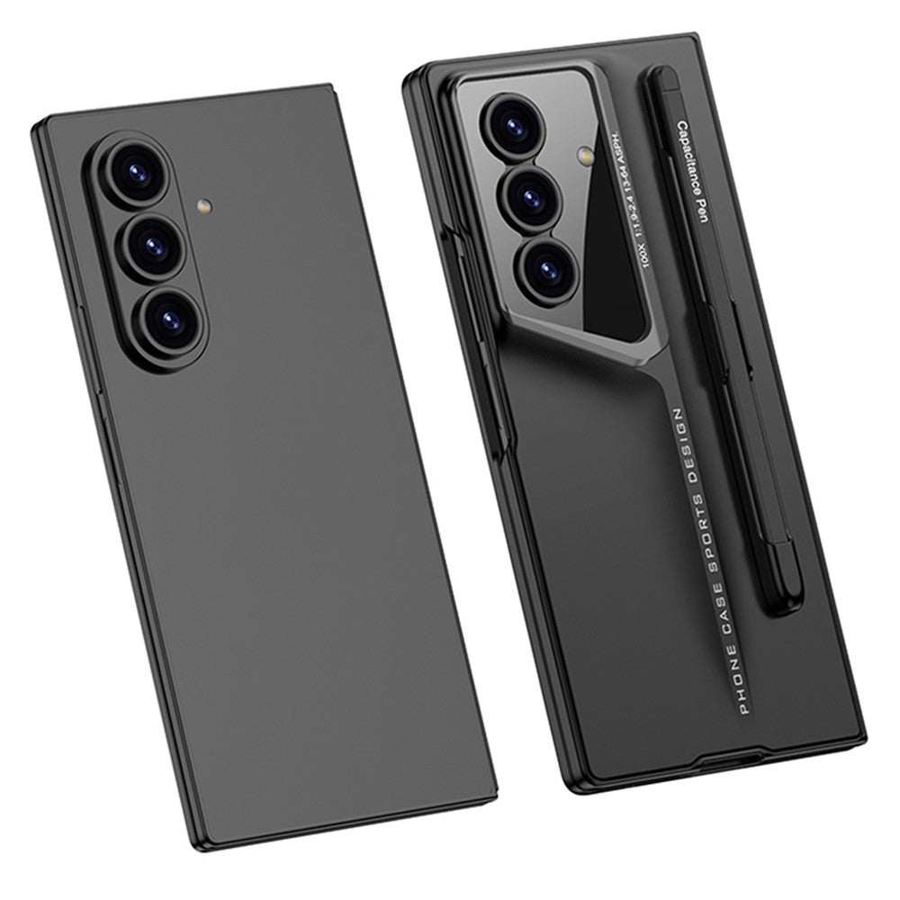 GKK For Samsung Galaxy Z Fold7 5G Case with Stylus PC + Tempered Glass Slim Phone Cover - Grey