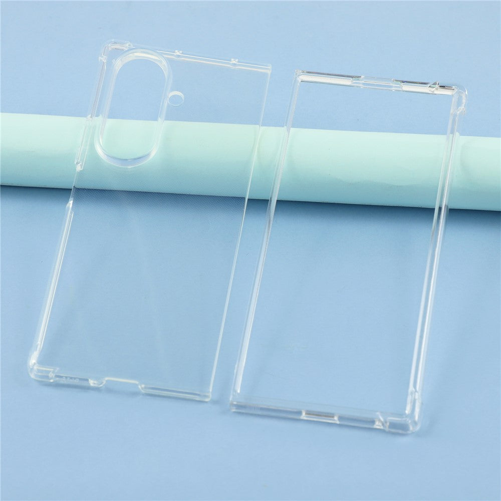 For Samsung Galaxy Z Fold7 5G Case Crystal Clear TPU Phone Cover with Reinforced Corner