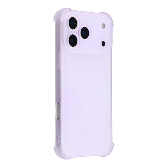 For iPhone 17 Pro Max Case Skin Touch Matte TPU Phone Back Cover Precise Cutouts - Transparent Purple