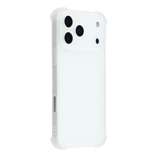 For iPhone 17 Pro Max Case Skin Touch Matte TPU Phone Back Cover Precise Cutouts - Transparent White