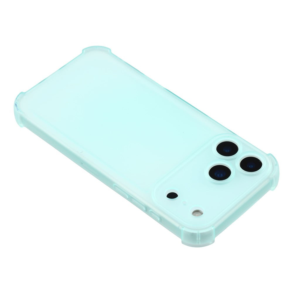 For iPhone 17 Pro Max Case Skin Touch Matte TPU Phone Back Cover Precise Cutouts - Transparent Green