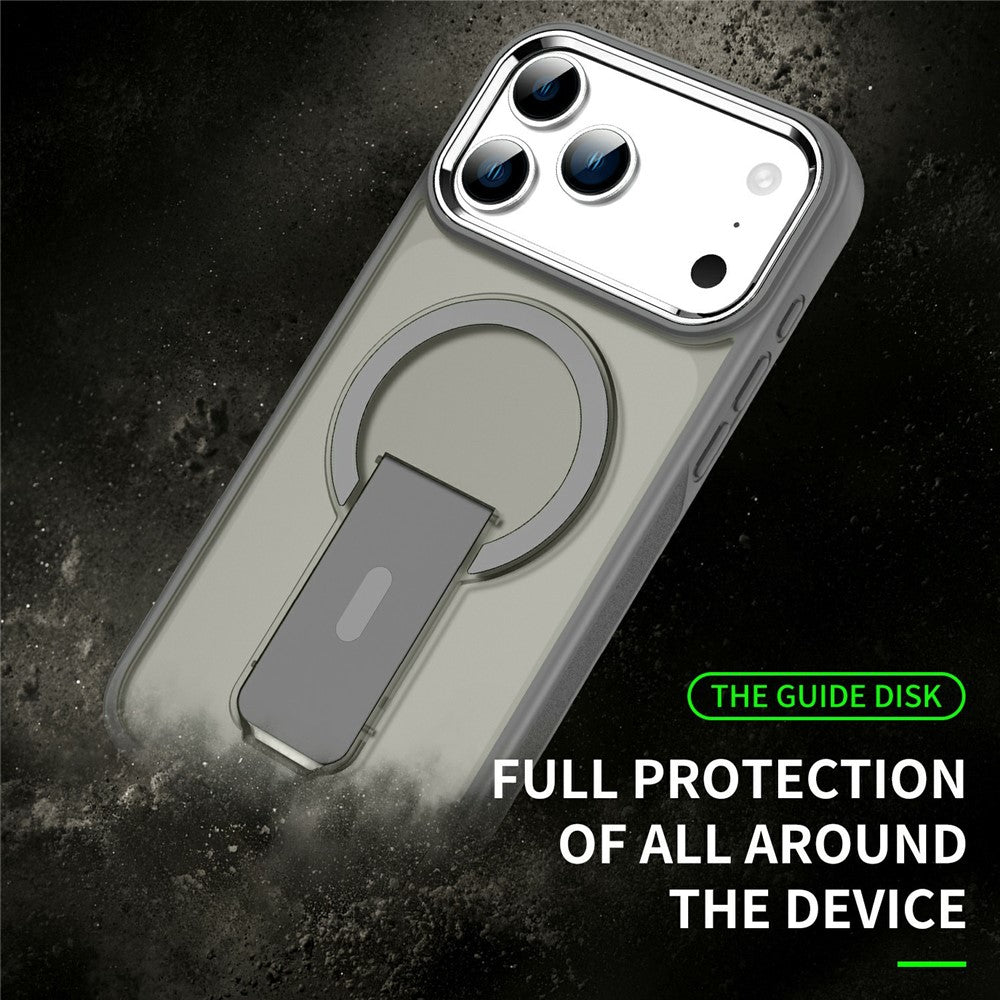 For iPhone 17 Pro Max Case Compatible with MagSafe PC + TPU Phone Cover with Kickstand - Dark Blue