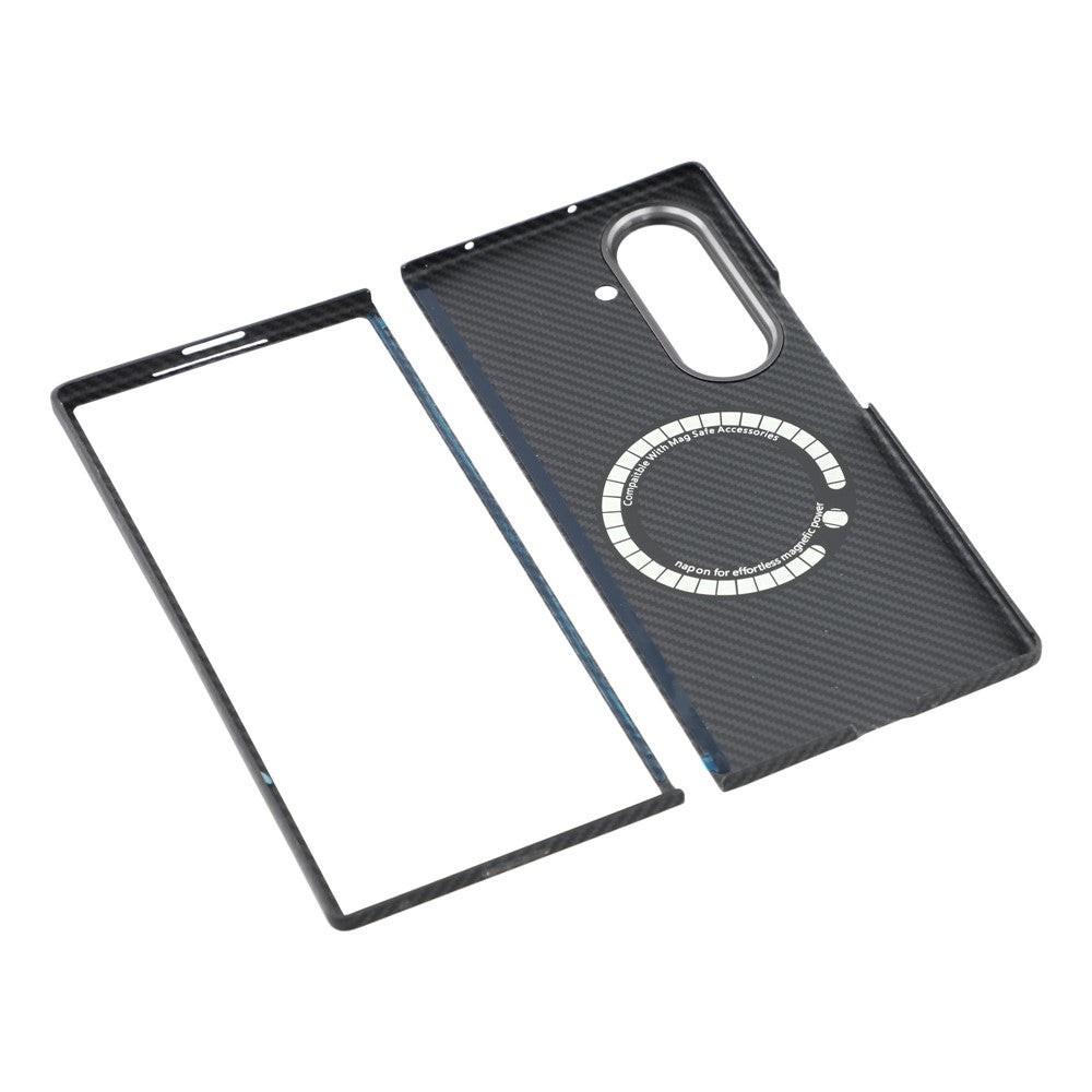 For Samsung Galaxy Z Fold7 5G Magnetic Case 600D Fine Texture Aramid Fiber Phone Cover