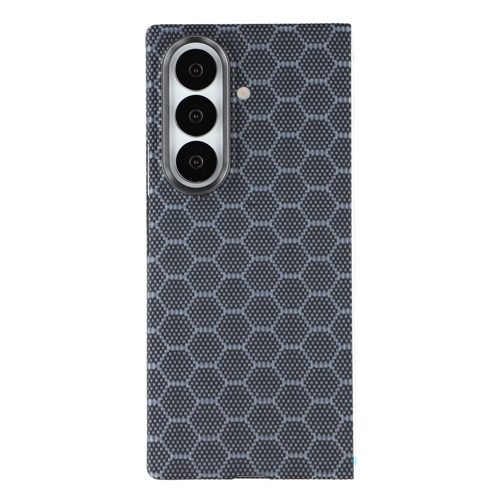 For Samsung Galaxy Z Fold7 5G Magnetic Case Honeycomb Texture Aramid Fiber Phone Cover with Front Frame