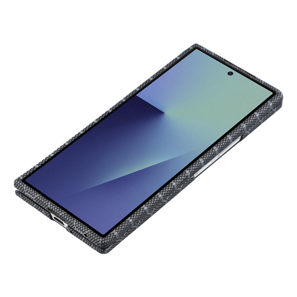 For Samsung Galaxy Z Fold7 5G Magnetic Case Honeycomb Texture Aramid Fiber Phone Cover with Front Frame
