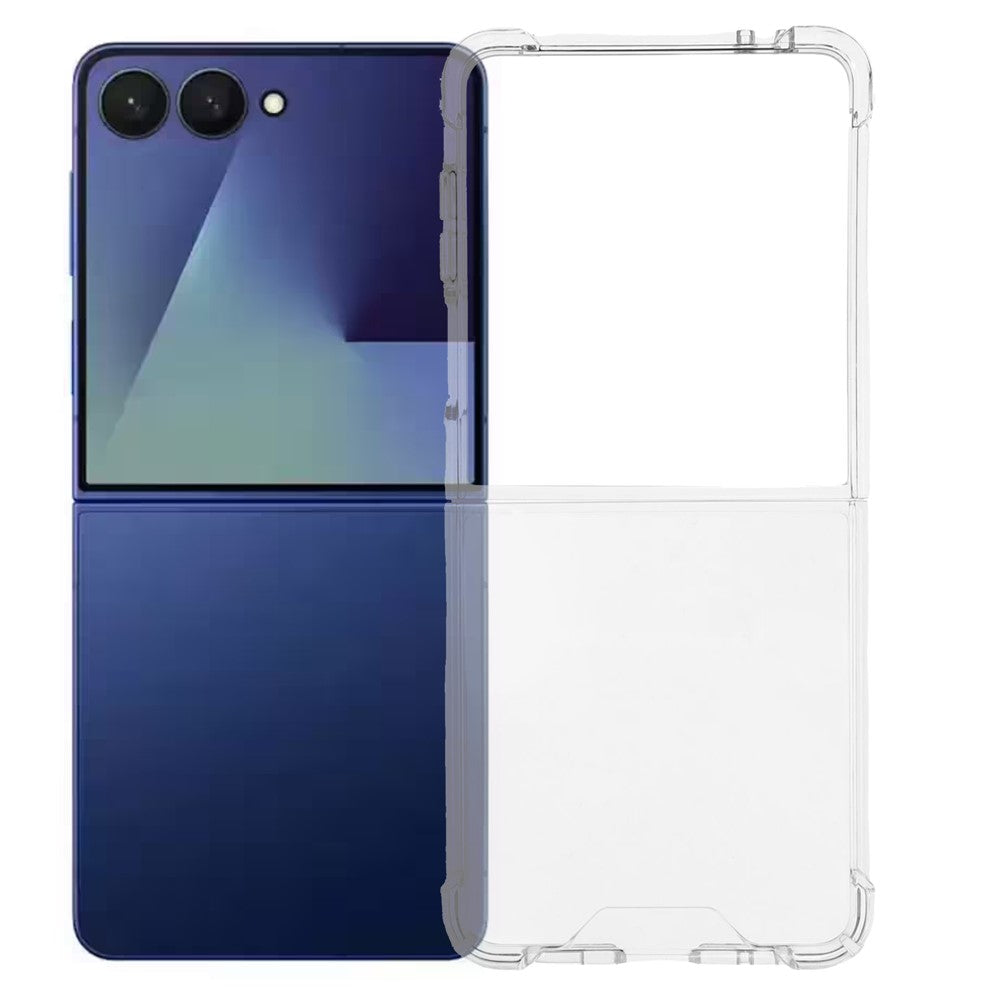 For Samsung Galaxy Z Flip7 5G Phone Case TPU + Acrylic 1.5mm Shockproof Clear Back Cover